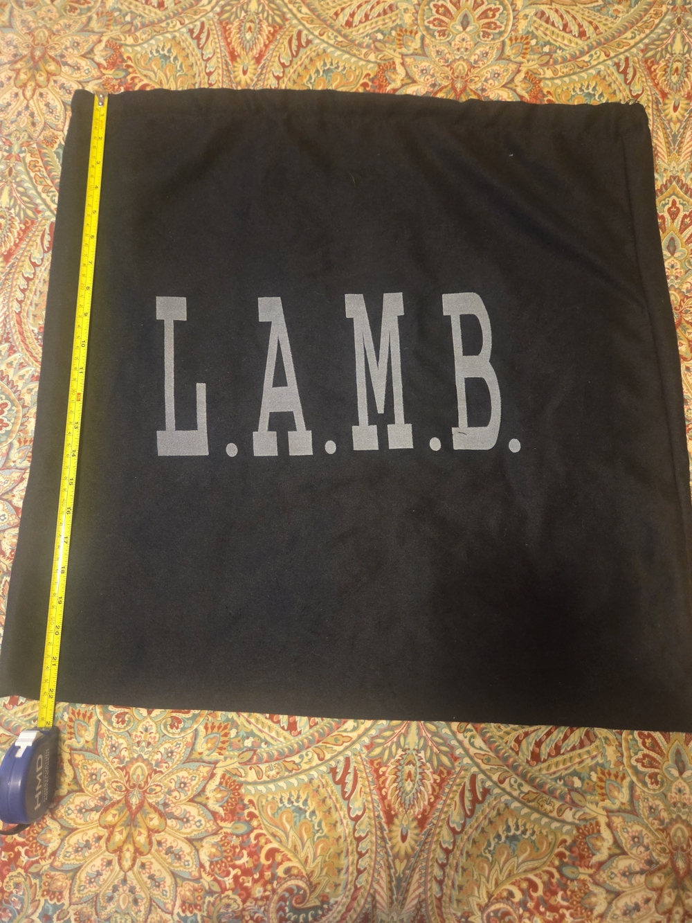 L.A.M.B. Black Logo Dust Bag